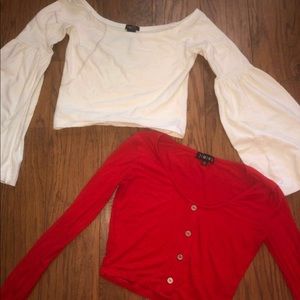 Long sleeve Crop Tops